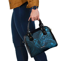 Personalised Polynesia Zodiac Pisces Shoulder Handbag Galaxy Polynesian Pattern Chest Tattoo Style