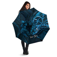 Personalised Polynesia Zodiac Pisces Umbrella Galaxy Polynesian Pattern Chest Tattoo Style
