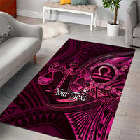 Personalised Polynesia Zodiac Libra Area Rug Galaxy Polynesian Pattern Chest Tattoo Style