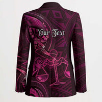 Personalised Polynesia Zodiac Libra Blazer Galaxy Polynesian Pattern Chest Tattoo Style