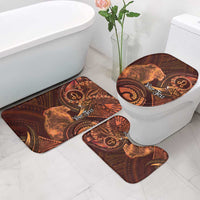Personalised Polynesia Zodiac Leo Bathroom Set Galaxy Polynesian Pattern Chest Tattoo Style