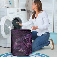 Personalised Polynesia Zodiac Virgo Laundry Basket Galaxy Polynesian Pattern Chest Tattoo Style
