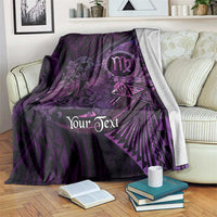 Personalised Polynesia Zodiac Virgo Blanket Galaxy Polynesian Pattern Chest Tattoo Style