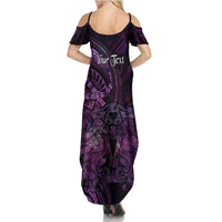 Personalised Polynesia Zodiac Virgo Family Matching Summer Maxi Dress and Hawaiian Shirt Galaxy Polynesian Pattern Chest Tattoo Style LT14 - Polynesian Pride