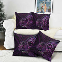 Personalised Polynesia Zodiac Virgo Pillow Cover Galaxy Polynesian Pattern Chest Tattoo Style