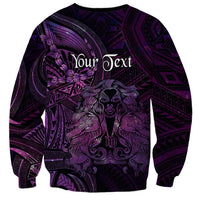 Personalised Polynesia Zodiac Virgo Sweatshirt Galaxy Polynesian Pattern Chest Tattoo Style