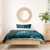 Personalised Polynesia Zodiac Aquarius Bedding Set Galaxy Polynesian Pattern Chest Tattoo Style