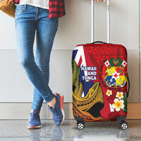 Hawaii And Tonga Luggage Cover Shark Tattoo With Tongan Coat Of Arms LT14 - Polynesian Pride