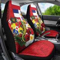 Hawaii And Tonga Car Seat Cover King Kalakaua Tribal Gecko Tongan Ngatu LT14 - Polynesian Pride
