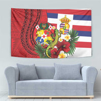 Hawaii And Tonga Tapestry King Kalakaua Tribal Gecko Tongan Ngatu LT14 - Polynesian Pride