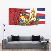 Hawaii And Tonga Tapestry King Kalakaua Tribal Gecko Tongan Ngatu LT14 - Polynesian Pride