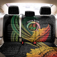 Personalised Vanuatu Independence Day Back Car Seat Cover July 30 Pig Tusk Long God Yumi Stanap LT14 - Polynesian Pride