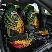 Personalised Vanuatu Independence Day Car Seat Cover July 30 Pig Tusk Long God Yumi Stanap LT14 One Size Black - Polynesian Pride