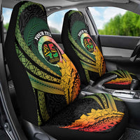 Personalised Vanuatu Independence Day Car Seat Cover July 30 Pig Tusk Long God Yumi Stanap LT14 - Polynesian Pride