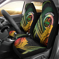 Personalised Vanuatu Independence Day Car Seat Cover July 30 Pig Tusk Long God Yumi Stanap LT14 - Polynesian Pride
