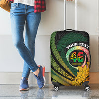 Personalised Vanuatu Independence Day Luggage Cover July 30 Pig Tusk Long God Yumi Stanap LT14 - Polynesian Pride