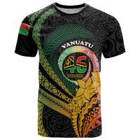 Personalised Vanuatu Independence Day T Shirt July 30 Pig Tusk Long God Yumi Stanap
