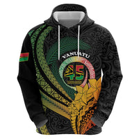 Personalised Vanuatu Independence Day Zip Hoodie July 30 Pig Tusk Long God Yumi Stanap LT14 - Polynesian Pride