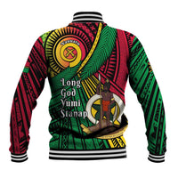 Halo Vanuatu Baseball Jacket Happy 46th Independence Anniversary LT14 - Polynesian Pride