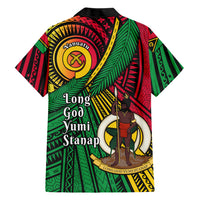 Halo Vanuatu Family Matching Off Shoulder Maxi Dress and Hawaiian Shirt Happy 45th Independence Anniversary LT14 - Polynesian Pride