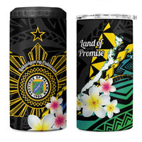 Lalawigan ng Palawan 4 in 1 Can Cooler Tumbler Philippines Province Land of Promise LT14 One Size: 16 oz Black - Polynesian Pride