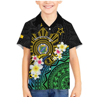 Lalawigan ng Palawan Family Matching Mermaid Dress and Hawaiian Shirt Philippines Province Land of Promise LT14 Son's Shirt Black - Polynesian Pride