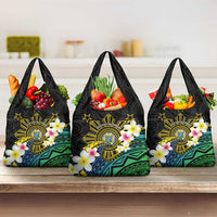 Lalawigan ng Palawan Grocery Bag Philippines Province Land of Promise LT14 3-pack One Size Black - Polynesian Pride