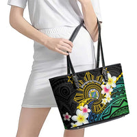 Lalawigan ng Palawan Leather Tote Bag Philippines Province Land of Promise LT14 - Polynesian Pride