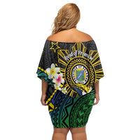 Lalawigan ng Palawan Off Shoulder Short Dress Philippines Province Land of Promise LT14 - Polynesian Pride
