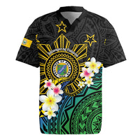 Lalawigan ng Palawan Rugby Jersey Philippines Province Land of Promise LT14 Black - Polynesian Pride