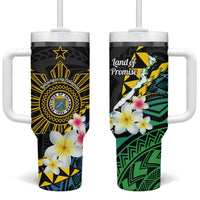Lalawigan ng Palawan Tumbler With Handle Philippines Province Land of Promise LT14 One Size: 40 oz Black - Polynesian Pride
