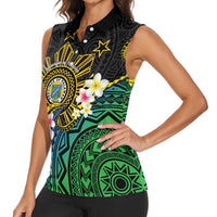 Lalawigan ng Palawan Women Sleeveless Polo Shirt Philippines Province Land of Promise LT14 - Polynesian Pride