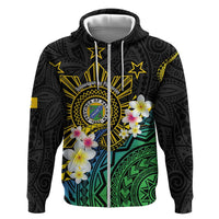 Lalawigan ng Palawan Zip Hoodie Philippines Province Land of Promise LT14 Zip Hoodie Black - Polynesian Pride