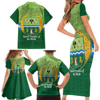 Isabela Philippines Family Matching Short Sleeve Bodycon Dress and Hawaiian Shirt Queen Province Of The North LT14 - Polynesian Pride