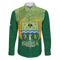 Isabela Philippines Family Matching Short Sleeve Bodycon Dress and Hawaiian Shirt Queen Province Of The North LT14 Dad's Shirt - Long Sleeve Green - Polynesian Pride