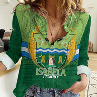 Isabela Philippines Women Casual Shirt Queen Province Of The North LT14 Female Green - Polynesian Pride