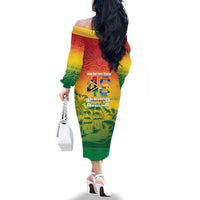 Vanuatu Indipendens Dei Family Matching Off The Shoulder Long Sleeve Dress and Hawaiian Shirt Yumi 46th Independence Anniversary LT14 - Polynesian Pride