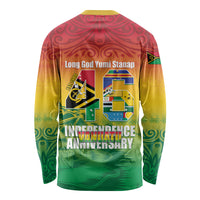 Vanuatu Indipendens Dei Long Sleeve Shirt Yumi 46th Independence Anniversary