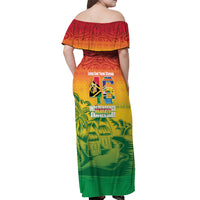 Vanuatu Indipendens Dei Off Shoulder Maxi Dress Yumi 46th Independence Anniversary