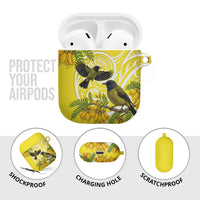 Bellbird New Zealand AirPods Case Korimako Kowhai Maori Pattern