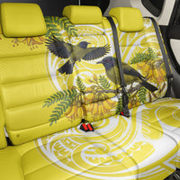 Bellbird New Zealand Back Car Seat Cover Korimako Kowhai Maori Pattern