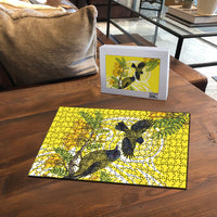 Bellbird New Zealand Puzzle Korimako Kowhai Maori Pattern