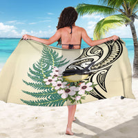 Endemic Tomtit New Zealand Sarong Miromiro Manuka Silver Fern Maori Pattern