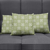 Vesuvian Green Palaka Quilt Hawaii Pillow Cover Traditional Hawaii-plaid Pattern - Polynesian Pride