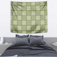 Vesuvian Green Palaka Quilt Hawaii Tapestry Traditional Hawaii-plaid Pattern - Polynesian Pride