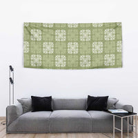 Vesuvian Green Palaka Quilt Hawaii Tapestry Traditional Hawaii-plaid Pattern - Polynesian Pride
