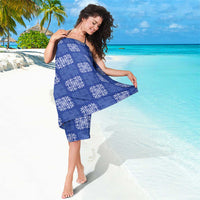 Royal Blue Palaka Quilt Hawaii Sarong Traditional Hawaii-plaid Pattern - Polynesian Pride