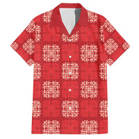 Red Palaka Quilt Hawaii Hawaiian Shirt Traditional Hawaii-plaid Pattern - Polynesian Pride