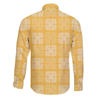 Yellow Palaka Quilt Hawaii Family Matching Short Sleeve Bodycon Dress and Hawaiian Shirt Traditional Hawaii-plaid Pattern LT14 - Polynesian Pride