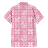 Pink Palaka Quilt Hawaii Family Matching Mermaid Dress and Hawaiian Shirt Traditional Hawaii-plaid Pattern LT14 - Polynesian Pride